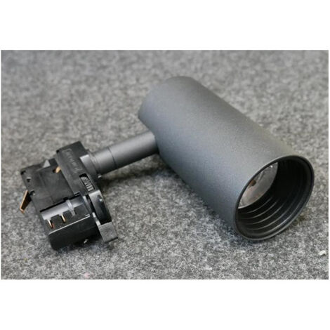 Projecteur LED 8W noir orientable pour rail mono 3 allumages 112x133x55mm 3000K 800lm 24° alim 230V IP20 Jimy 2 INDIGO