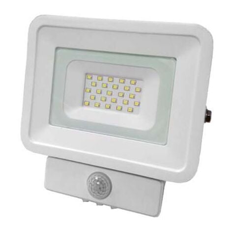 Projecteur LED à Détecteur 20W étanche IP65 1150lm (115W) - Blanc Chaud 2700K