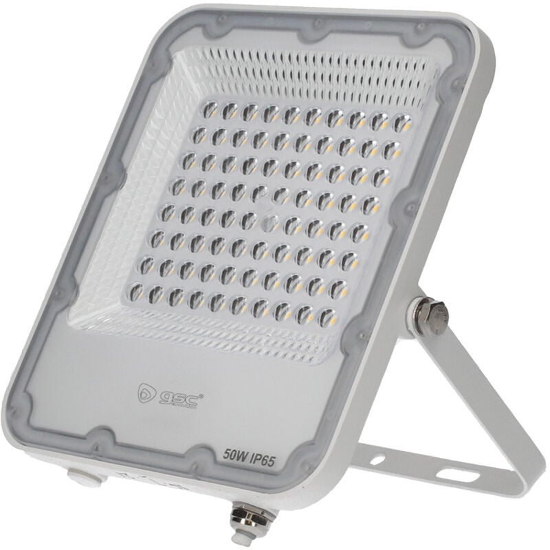 Projecteur led aluminium 50W 3000K IP65 Blanc