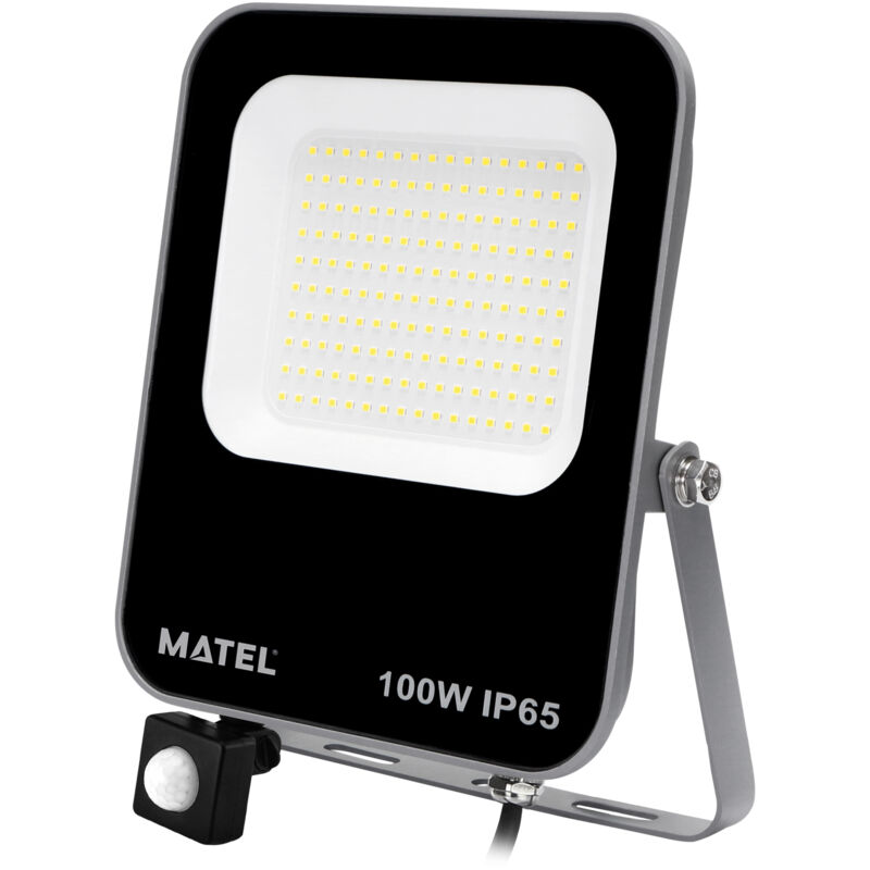 Matel - Projecteur led aluminium puce capteur samsung 100w froid