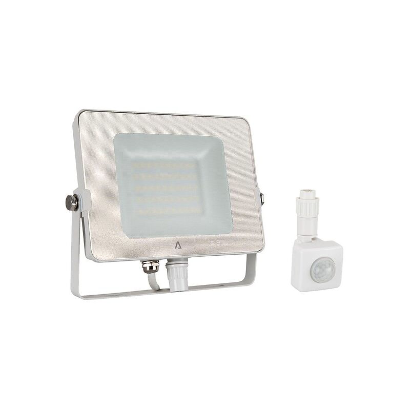 Projecteur led Aslo détection 100 w 8000 lm 3000K IP65 noir Aslo