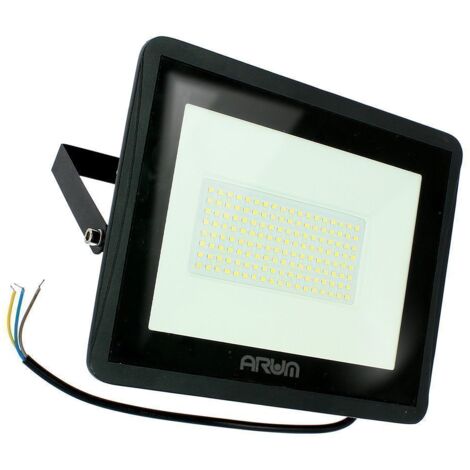 Projecteur LED ATRIA 100W NOIR Eq 800W  IP65 extérieur  Température de Couleur: Blanc neutre 4000K
