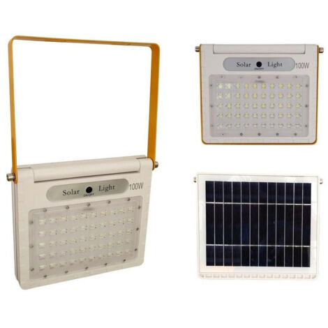 Projecteur Led Avec Support De Panneau Solaire Pliable 100 W 50 Led Hy52300