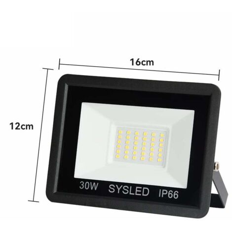 Projecteur LED Blanc Froid IP66 étanche intérieur extérieur  Puissance Watt: 30W