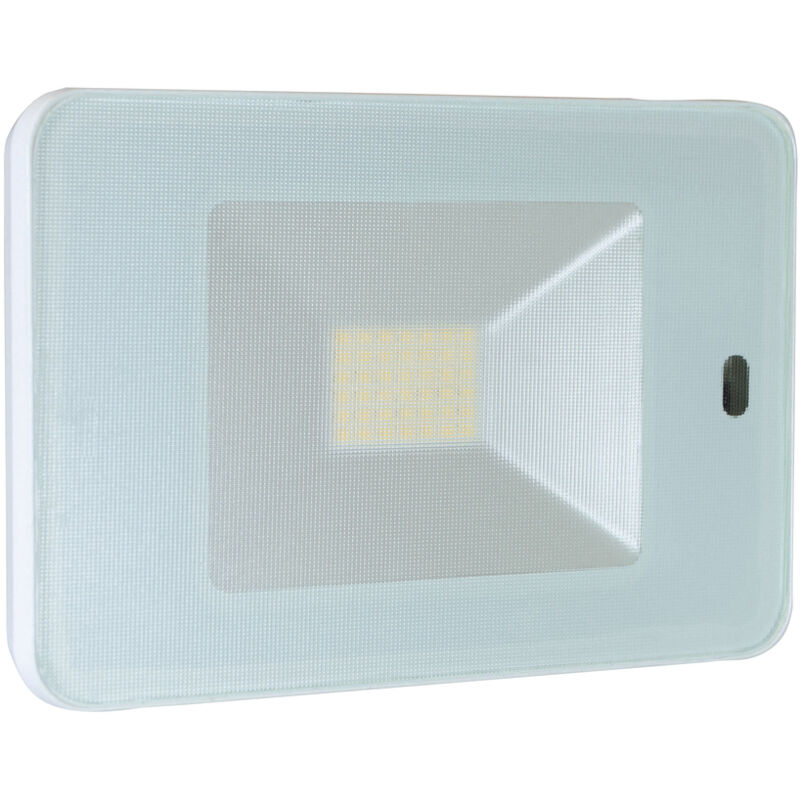 Projecteur led à télécommande blanc, 32W, 2800 lumens, IP65, 4000K, détecteur de mouvement hf, étrier orientable, garantie 3 ans Tibelec Projecteur led à télécommande blanc, 32W, 2800 lumens, IP65, 4000K, détecteur de mouvement hf, étrier orientable, garantie 3 ans Tibelec