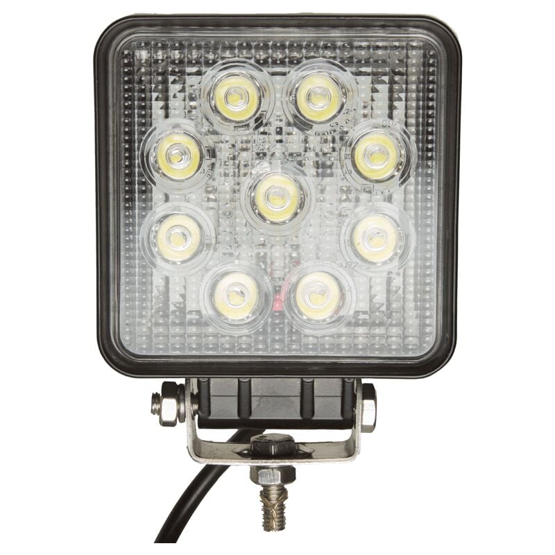 Projecteur led carré noir 27W extérieur IP67