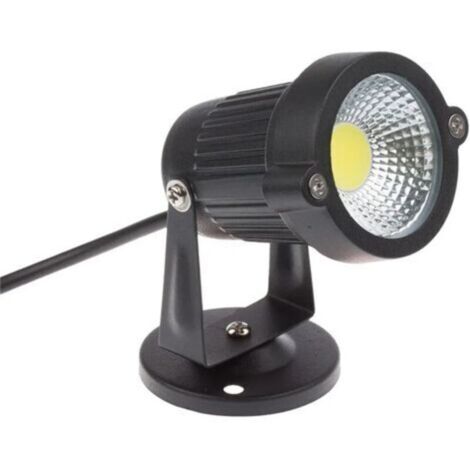 Projecteur LED COB 5W 220V orientable, éclairage extérieur pour jardin et terrasse, 6000k, blanc froid