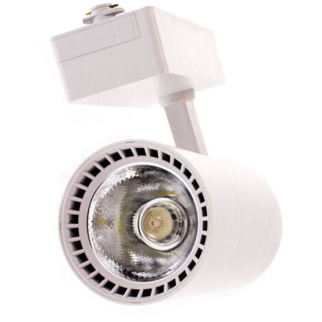 Projecteur Led Cob Avec Rail 30w Lampe Sur Rail Lumière Naturelle Froide Chaude F30w-9a
