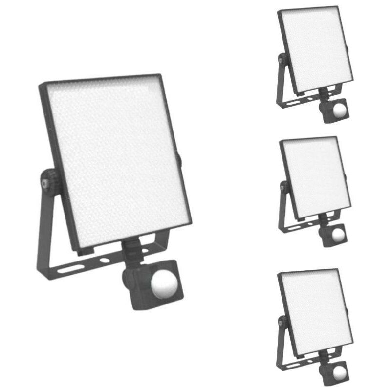 Silamp - Projecteur led Connecté WiFi rgbw 20W IP44 avec Détecteur de Mou