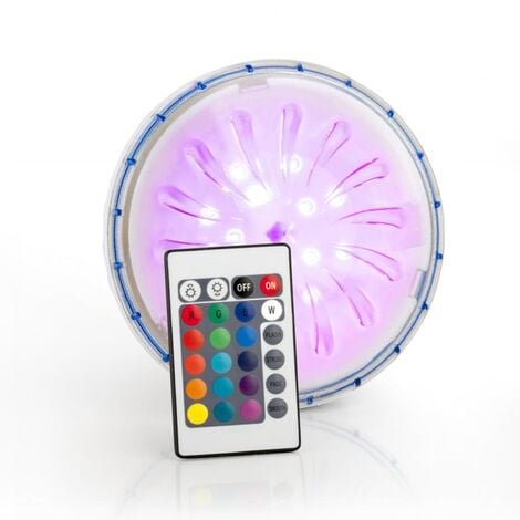 Projecteur LED couleur aimanté + télécommande piscine hors-sol