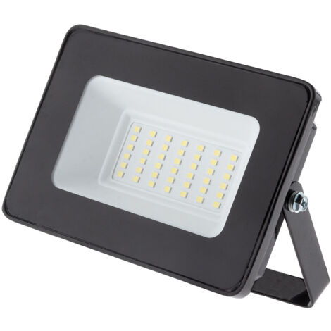 Projecteur LED de chantier étanche - 20W 2000lm IP65 6500K - Noir - Zenitech