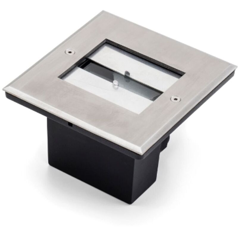 Konstsmide Ground spot Spot carré à encastrer au sol en acier inoxydable à effet extérieur, LED haute puissance, 6W, 230V, réglable, IP65 Konstsmide Ground spot Spot carré à encastrer au sol en acier inoxydable à effet extérieur, LED haute puissance, 6W, 230V, réglable, IP65