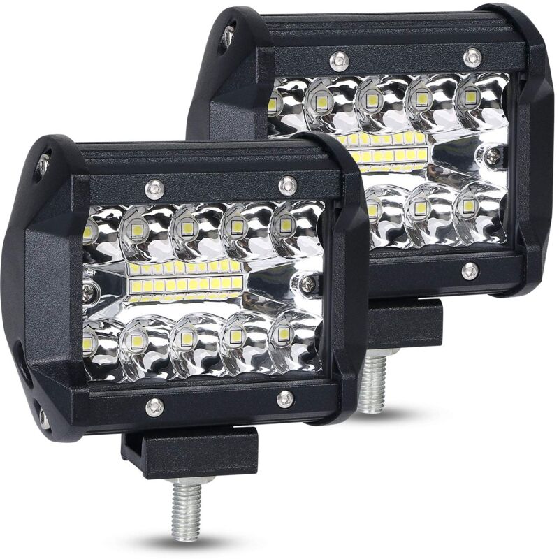 ZVD - Projecteur led de Travail 60W Flood Light - Combinaison Projecteur Antibrouillard - Phare led 4' à Distance - Lumière d'Éclairage de Cabine suv