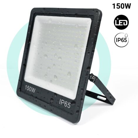 Projecteur LED d'extérieur - 150W - Noir - IP65 - 6000K - Blanc Froid