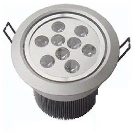 Projecteur Led Encastrable 9 W, Spot Réglable Avec Ressorts Et Ailettes Lumineuses, Driver 220 V