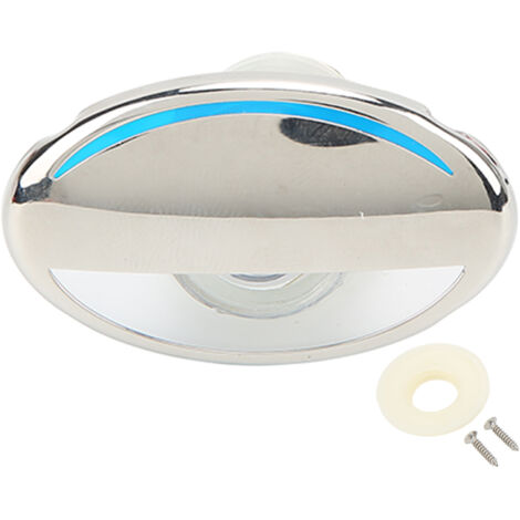 Projecteur LED encastré blanc chaud, acier inoxydable, étanche IP66, 12V CC - Idéal pour camping-car, bateau, autocar