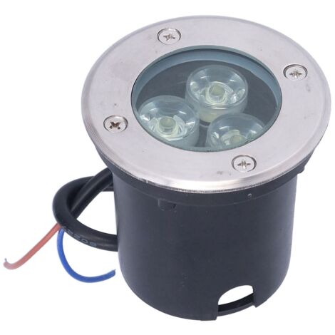 Projecteur LED Enfoui Étanche Inox pour Jardins Allées Éclairage Extérieur 24V