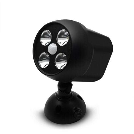 Projecteur LED Étanche avec Détecteur de Mouvement pour Extérieur, Jardin et Terrasse Ortviai