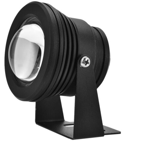 Projecteur LED étanche RGB 12 V 10 W pour aquarium, piscine et jardin, noir
