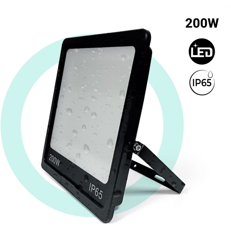 Projecteur led extérieur - 200W - Noir - IP65 - 6000K - Blanc Froid Projecteur led extérieur - 200W - Noir - IP65 - 6000K - Blanc Froid