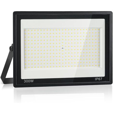 Projecteur LED Extérieur 300W,7000K Blanc Froid,30000LM Super Lumineux, IP67 Étanche, 300 LEDs, Spot Extérieur pour Jardin, Cour, Garage, Allée, Atelier, Couloir et Éclairage de Sécurité