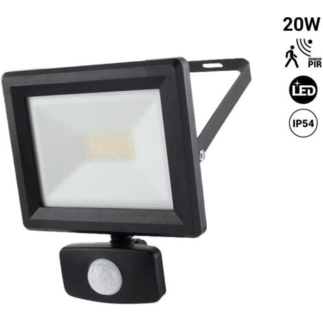 Projecteur LED extérieur avec capteur PIR - IP54 - 120º - 4000K-