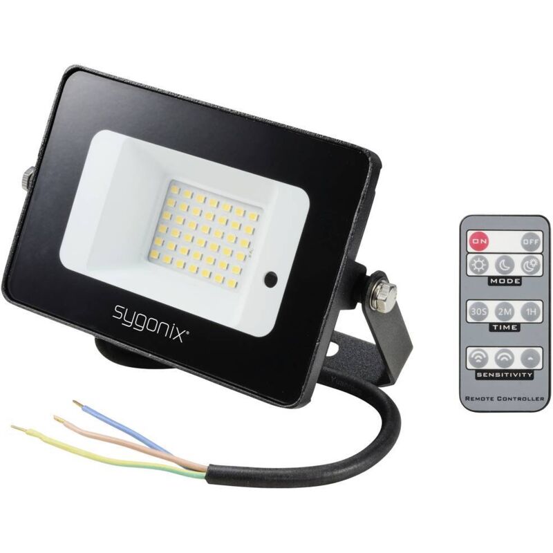 Projecteur led extérieur avec détecteur de mouvements Sygonix SY-5995280 cee: c (a - g) 10 w blanc neutre