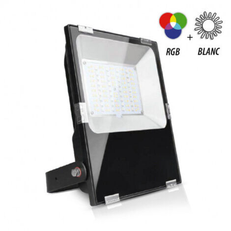 Projecteur LED Exterieur Dimmable AC220-230V 100W 10000lm 160° Etanche IP65 IK08 410x332mm - RGB + Blanc CCT (2700K-6500K)