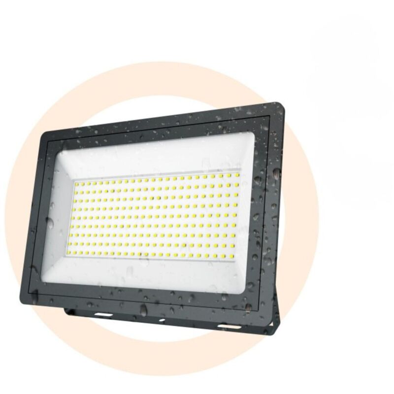 Projecteur LED extérieur - Slim - 200W - 18.000lm - IP65 - Blanc Neutre - Noir Projecteur LED extérieur - Slim - 200W - 18.000lm - IP65 - Blanc Neutre - Noir