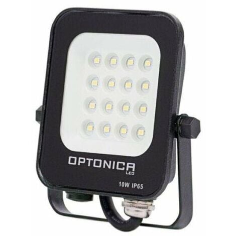 Projecteur LED Extérieur SMD 10W IP65 Noir - Blanc Froid 6000K - 8000K - SILAMP