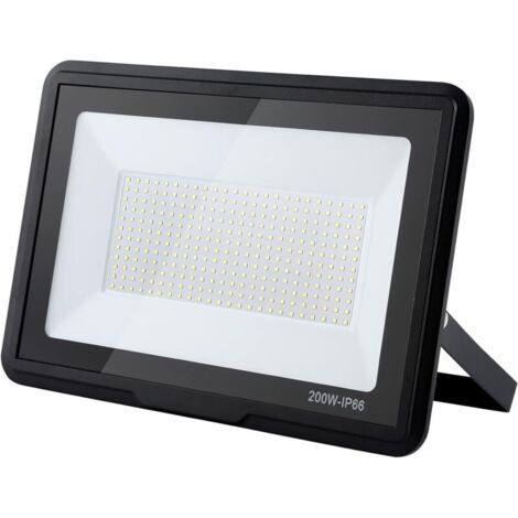 Projecteur Led Exterieur,200w 25000lm Spot Led Extérieur,6000k Projecteur Exterieur Led,Ip66 Etanche Eclairage De Sécurité Pour Jardin,Garage,Cour,Parking (Blanc Froid,200w) - RWProjecteur seul