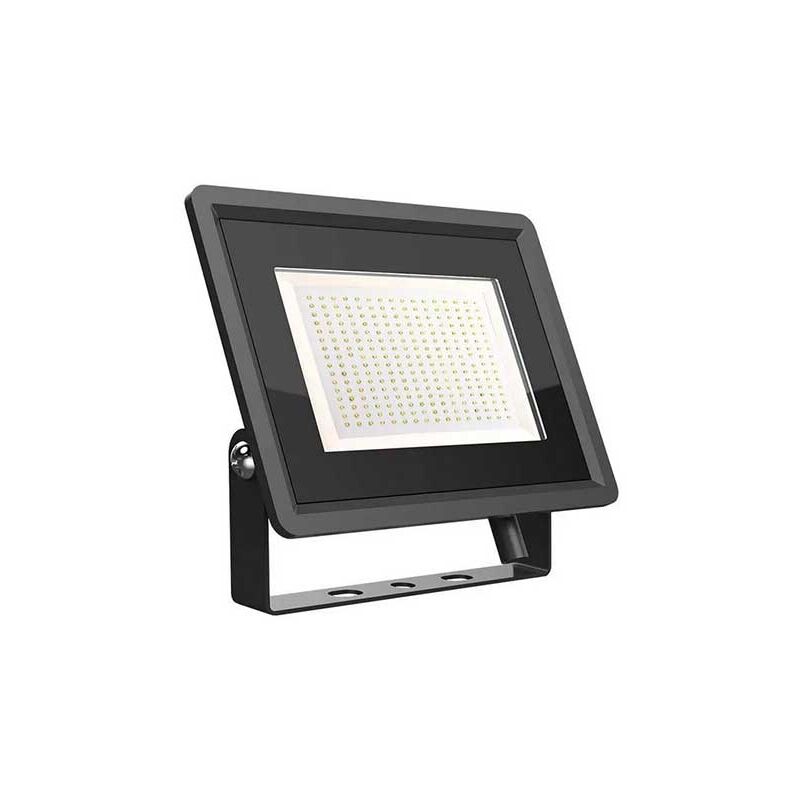 Projecteur led cms V-tac 200 w série f, pilote ic intégré, noir, blanc naturel, IP65