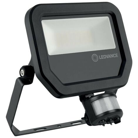 projecteur led floodlight a detection 50 w 3000k noir