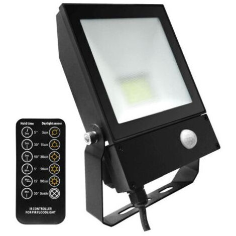 Projecteur LED Floodlight QT 50 W 4000K 5500 lm à détection PIR - Integratech