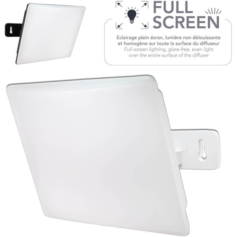 Projecteur led Blanc 10W, 800 lumens, IP65, 4000K blanc-neutre, éclairage écran 100%, connecteur rapide, fixation orientable, garantie 5 ans Tibelec Projecteur led Blanc 10W, 800 lumens, IP65, 4000K blanc-neutre, éclairage écran 100%, connecteur rapide, fixation orientable, garantie 5 ans Tibelec