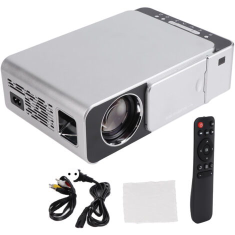 Projecteur LED Mini Portable WiFi 1080P HD, Home Cinema, Projecteur Vidéo, 100-240V, Prise EU Argenté