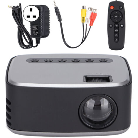Projecteur LED Mini Vidéo Intelligent avec Interface Multimédia HD pour Cinéma Maison, Audio-Vidéo, 100-240V Prise UK