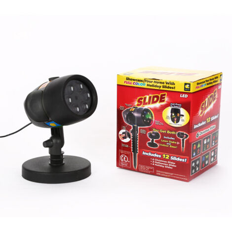 Projecteur LED Neige Tombante IP44 pour Jardin, Pelouse et Terrasse - Lumière Noël Étanche avec Prise EU