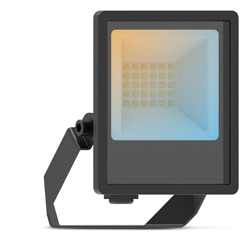 Projecteur led Noir 10W cct IP65 - Éclairage Extérieur Polyvalent - 1100lm - 3000-6000K