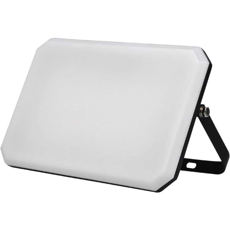 Projecteur led Noir 230V 100W 4000K Couverture Laiteux 10000lm 266x190x30 mm