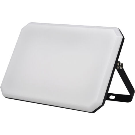 Projecteur LED Noir 230V 100W 4000K Couverture Laiteux 10000lm 266x190x30 mm