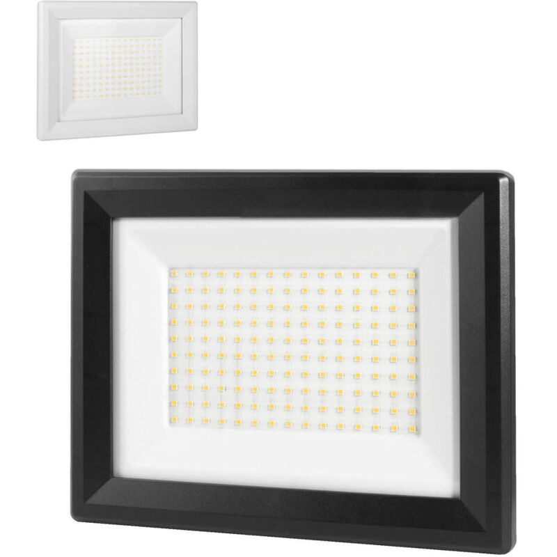Projecteur led Noir 100W, 11000 lumens, IP65, 4000K Blanc-neutre, connecteur rapide, fixation orientable 3D Tibelec Projecteur led Noir 100W, 11000 lumens, IP65, 4000K Blanc-neutre, connecteur rapide, fixation orientable 3D Tibelec