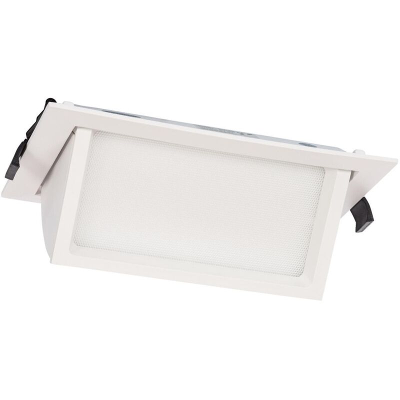 Downlight LED 24W Rectangulaire Orientable OSRAM 120 lm/W LIFUD Coupe 210x125 mm No Flicker 3000K Blanc chaud