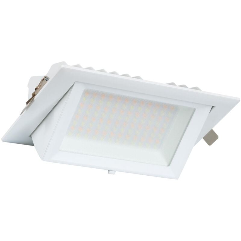 Spot Downlight led 48W Rectangulaire Orientable 130 lm/W lifud Coupe 210x125 mm 4000K Blanc neutre