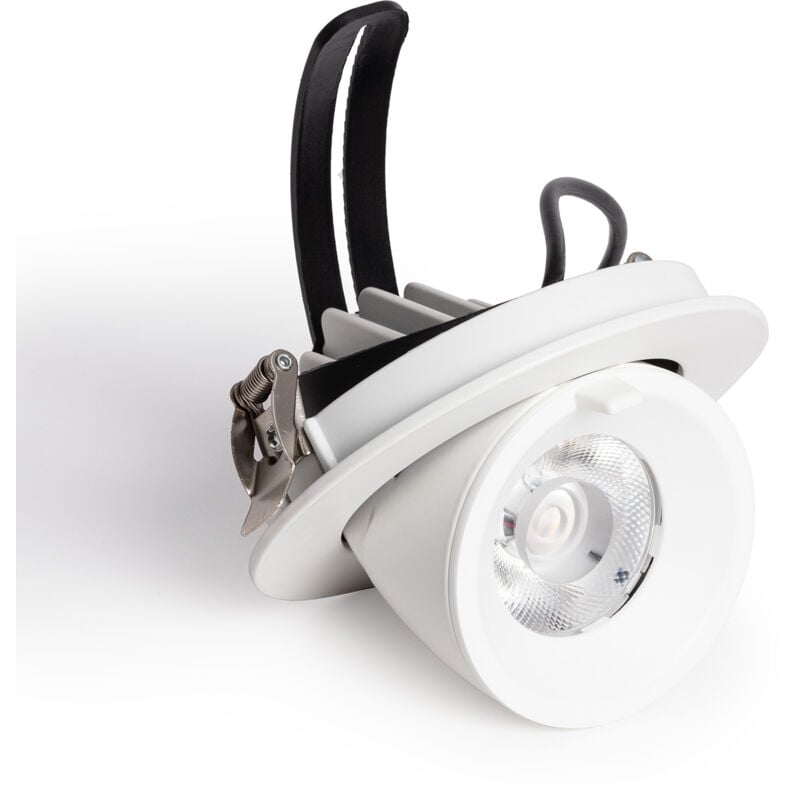 Downlight led 15W Rond Orientable osram cct 120 lm/W lifud Coupe ø 100 mm Sélectionnable (chaud-neutre)