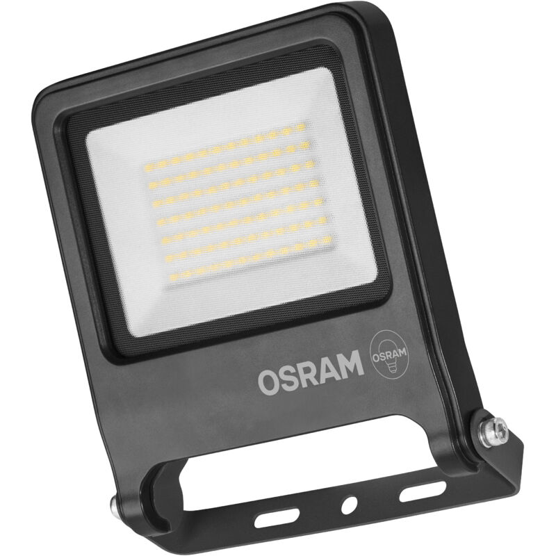 Projecteur led Osram endura flood pc 50 w, blanc froid 4 000 k, 5 000 lumens, IP65 pour grandes surfaces, aluminium recyclé, efficacité 100 lm/W