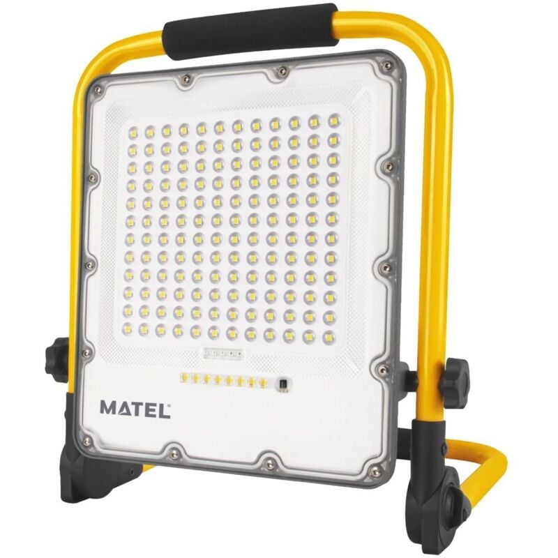 Projecteur led pliable rechargeable avec 4 modes d'éclairage (200W 6400K 2000lm) IP65 32x39x6cm