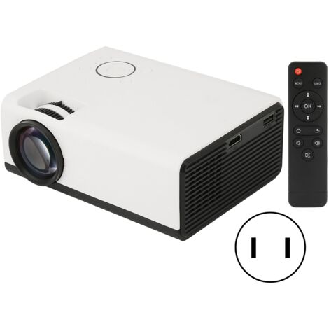 Projecteur LED Portable 2200LM Full HD 1080P Haute Luminosité, pour Cinéma Maison, Fêtes et Extérieur, Alimentation 100‑260V avec Prise US