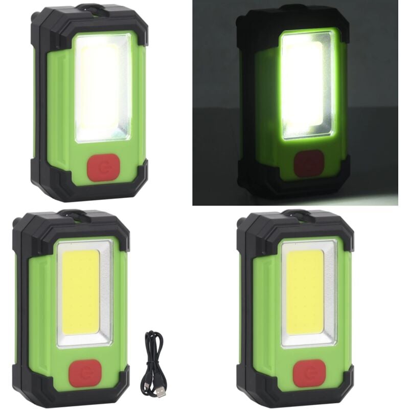 Vidaxl - Projecteur led portable à alimentation solaire 7 w Blanc froid - projecteur à led - projecteurs à led - Home & Living - Multicolore