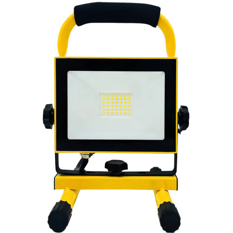 Projecteur LED portable Coyote Series 30 W 2 400 lm 6 500 K 22,5 x 15 cm Noir/Jaune IP65